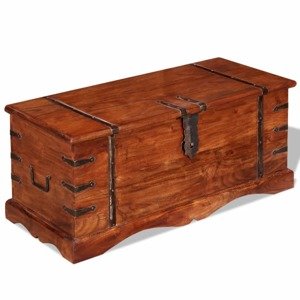 vidaXL Úložná truhlica, drevený masív