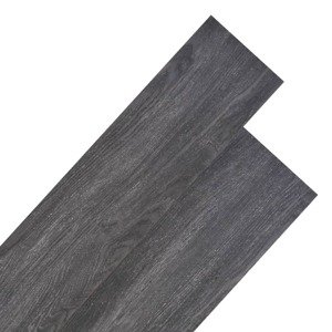 vidaXL Nesamolepiace podlahové dosky, PVC 5,26 m² 2 mm, čierno biele