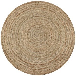 vidaXL Koberček, pletený, juta 150 cm, okrúhly