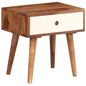 vidaXL Nočný stolík 45x30x45 cm masívne sheeshamové drevo