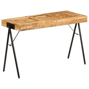 vidaXL Písací stôl 118x50x75 cm masívne mangovníkové drevo