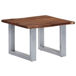vidaXL Konferenčný stolík, nepravidelné hrany 60x60x40 cm, akácia