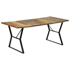 vidaXL Jedálenský stôl 180x90x76 cm, recyklovaný masív