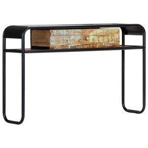vidaXL Konzolový stolík 118x30x75 cm, recyklovaný masív