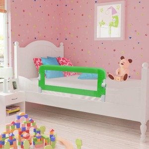 vidaXL Detská bezpečnostná zábrana na postieľku 2 ks zelená 102x42 cm
