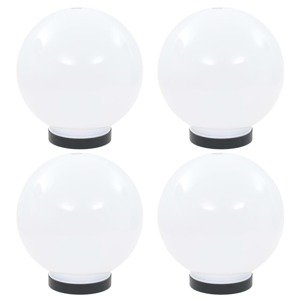 vidaXL LED lampy v tvare gule 4 ks 20 cm PMMA