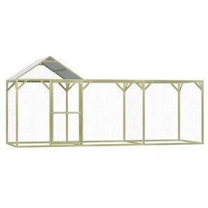 vidaXL Klietka pre sliepky 4,5x1,5x2 m, impregnovaná borovica