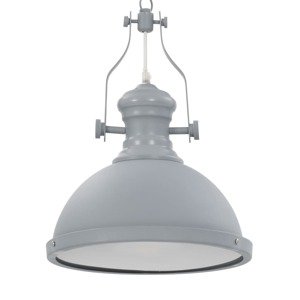 vidaXL Stropná lampa sivá okrúhla E27