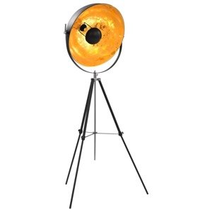 vidaXL Stojanová lampa čierna a zlatá 51 cm E27