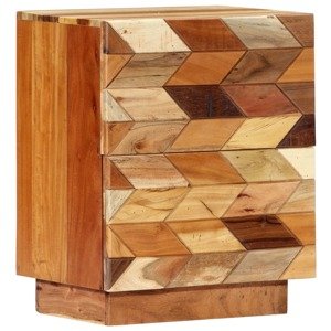 vidaXL Nočný stolík 40x30x50 cm, recyklovaný masív