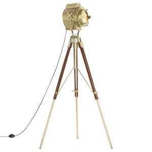 vidaXL Lampa na statíve 193 cm mangovníkový masív