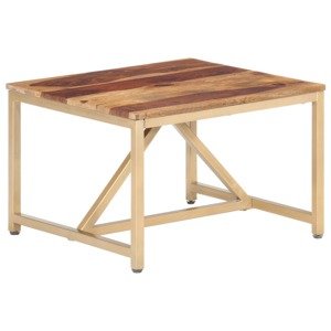 vidaXL Odkladací stolík 60x60x40 cm masívne sheeshamové drevo