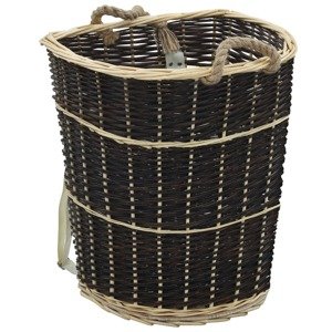 vidaXL Košík s popruhmi na palivové drevo 57x51x69 cm prírodná vŕba