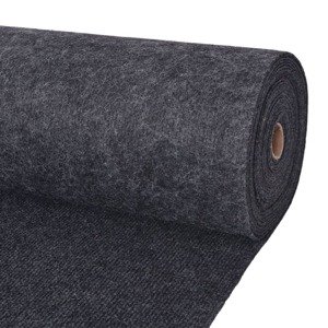 vidaXL Záťažový koberec, vrúbkovaný 1,2x10 m, antracitový