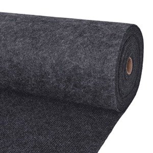 vidaXL Záťažový koberec, vrúbkovaný 1,2x20 m, antracitový