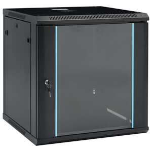 vidaXL 12U Nástenná serverová skriňa 19" 600x600x640 mm IP20
