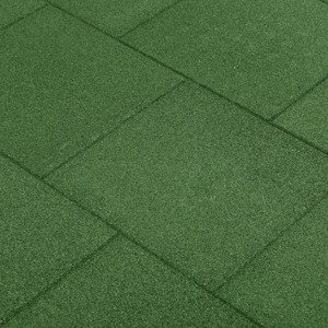vidaXL Protipádové dlaždice 24 ks zelené 50x50x3 cm gumené