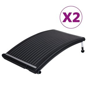 vidaXL Zaoblené bazénové solárne ohrievacie panely 110x65 cm