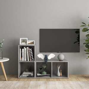 vidaXL TV skrinky 2 ks betónové sivé 72x35x36,5 cm drevotrieska