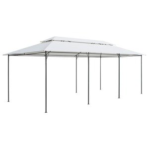 vidaXL Altánok 600x298x270 cm, biely 180g/m²