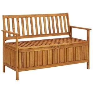 vidaXL Záhradná úložná lavica 120 cm, akáciový masív