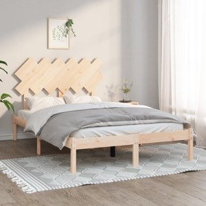 vidaXL Posteľný rám 135x190 cm 4FT6 dvojlôžko masívne drevo