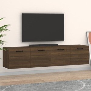 vidaXL Nástenné skrinky 2 ks hnedý dub 60x36,5x35 cm spracované drevo