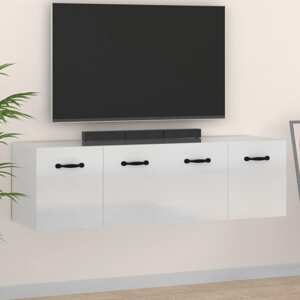 vidaXL Nástenné skrinky 2 ks lesklé biele 80x36,5x35 cm spracov. drevo