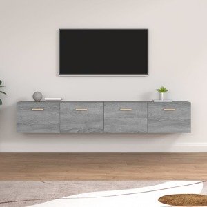 vidaXL Nástenné skrinky 2 ks sivé sonoma 100x36,5x35cm sprac. drevo
