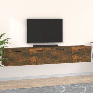 vidaXL Nástenné skrinky 2 ks dymový dub 100x36,5x35 cm sprac. drevo