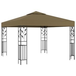 vidaXL Altánok 3x3 m, sivohnedý 180 g/m²