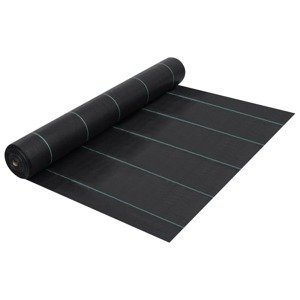 vidaXL Tkanina proti burine PP 1x200 m čierna