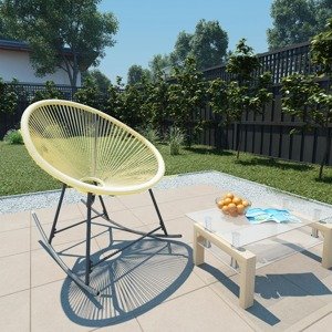 vidaXL Vonkajšie kreslo Acapulco, polyratan, béžové