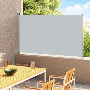 vidaXL Zaťahovacia bočná markíza na terasu 180x300 cm, sivá