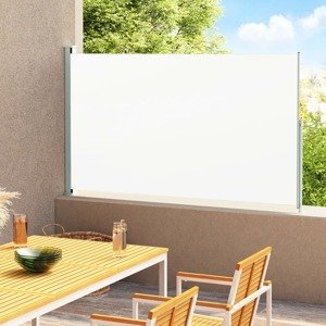 vidaXL Zaťahovacia bočná markíza na terasu 200x300 cm, krémová