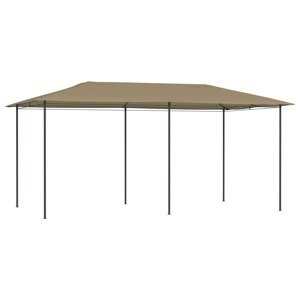 vidaXL Altánok 3x6x2,6 m sivohnedý 160 g/m²