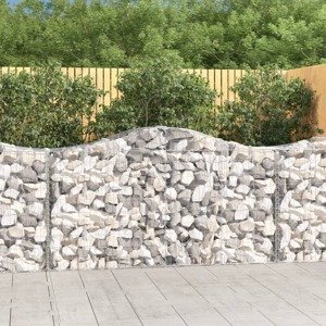 vidaXL Oblúkové gabiónové koše 10 ks 200x50x100/120cm pozinkov. železo