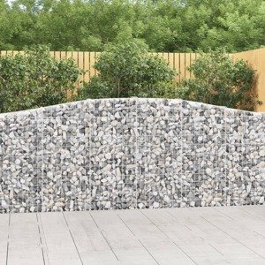 vidaXL Oblúkové gabiónové koše 20 ks 400x30x100/120cm pozinkov. železo