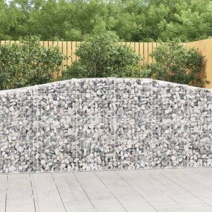 vidaXL Oblúkové gabiónové koše 10 ks 400x50x100/120cm pozinkov. železo