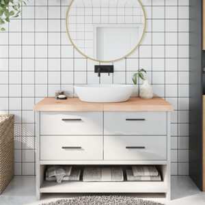 vidaXL Kúpeľňová doska 120x60x(2-6) cm neošetrený masív