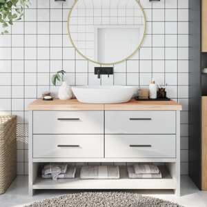 vidaXL Kúpeľňová doska 140x60x(2-6) cm neošetrený masív