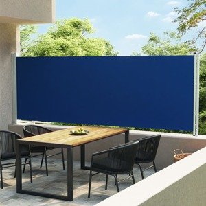 vidaXL Zaťahovacia bočná roleta 160x600 cm modrá