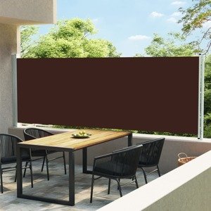 vidaXL Zaťahovacia bočná roleta 160x600 cm hnedá