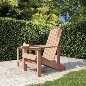 vidaXL Záhradná stolička Adirondack HDPE hnedá