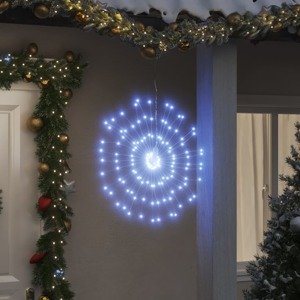 vidaXL Vianočná svietiaca hviezda 140 LED 8 ks studené biele 17 cm