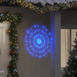 vidaXL Vianočná svietiaca hviezda 140 LED 8 ks modré 17 cm