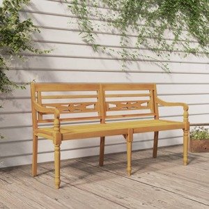 vidaXL Lavička Batavia 150 cm tíkové masívne drevo