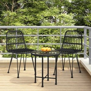 vidaXL Záhradné stoličky 2 ks 48x62x84 cm PE Rattan