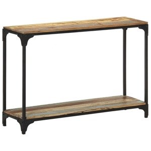 vidaXL Konzolový stolík 110x30x75 cm recyklovaný masív