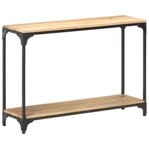 vidaXL Konzolový stolík 110x30x75 cm masívne mangoníkové drevo